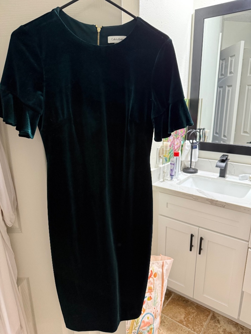 Velvet Green Calvin Klein dress